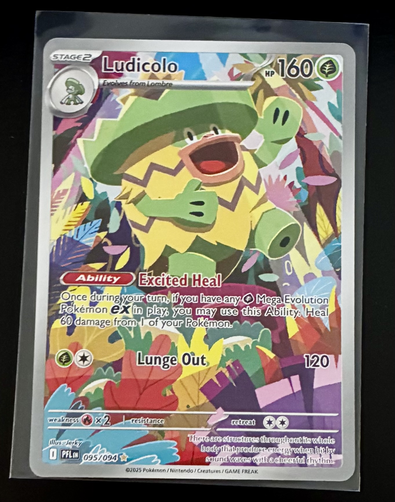 Ludicolo 095/094 Secret Rare Full-Art Pokémon Card